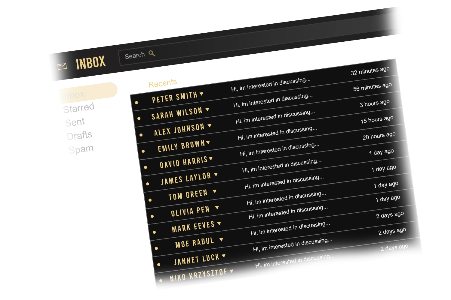 Website that generates enquiries