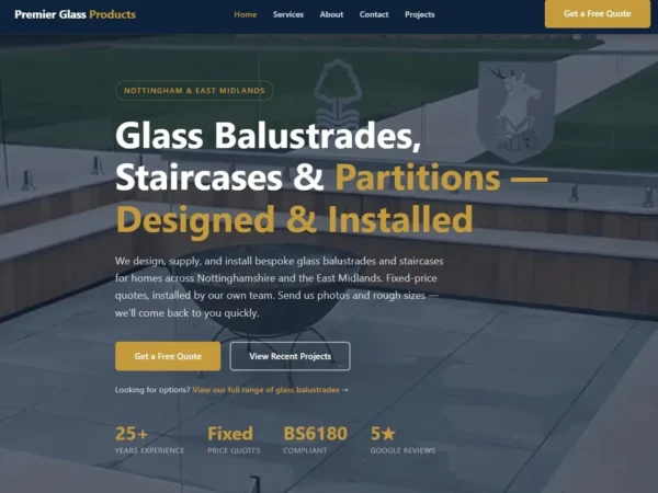 Premier Glass Balustrades – No.1 Balustrade Installer