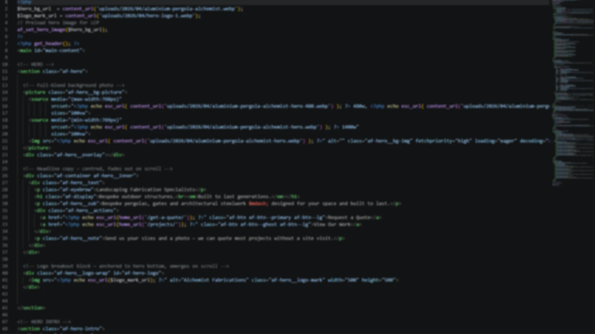 Projects showcase hero